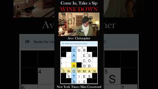 Let's Solve the NYT Saturday NOT SO MINI Crossword! Come in, Take a Sip, & Wine Down!🍷 #shorts