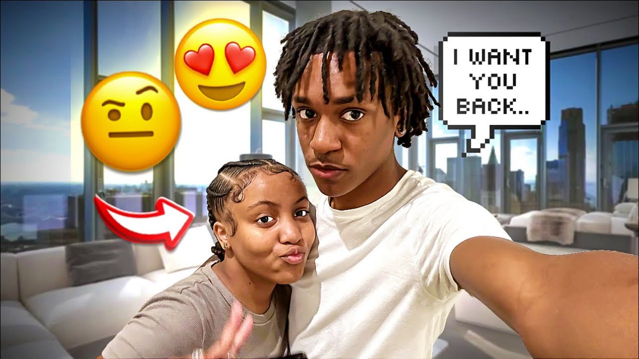 TELLING HER I MISS HER TO SEE HER REACTION..