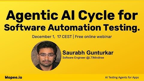Agentic AI Cycle for Software Automation Testing