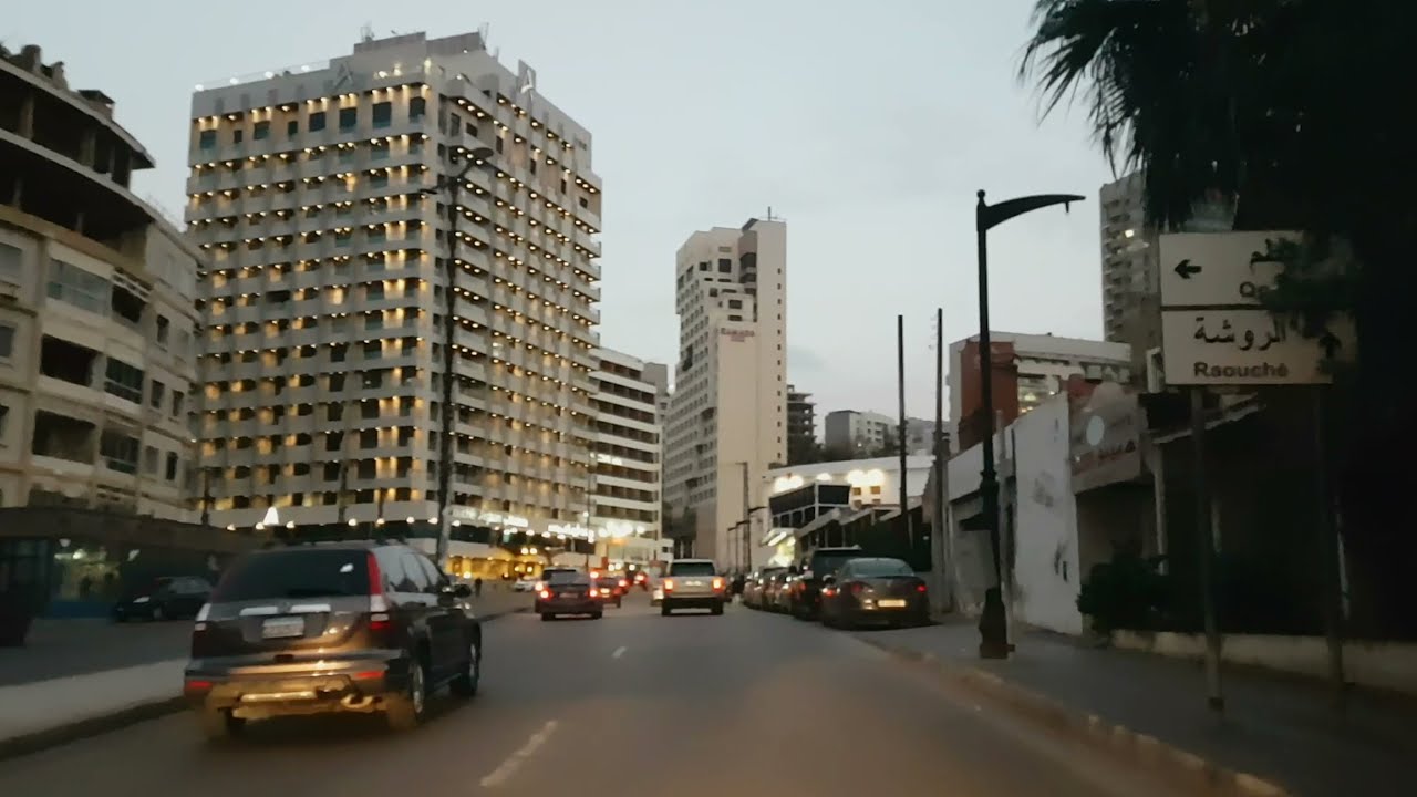 Driving: Lebanon Road Trip: From Ain El Remmaneh To Corniche El Mazraa, Lebanon (2022-12-07)