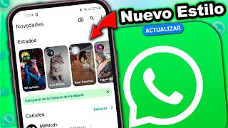 WhatsApp esta Liberando el Nuevo Diseño de ESTADOS Tipo Facebook screenshot 1
