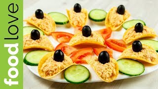 Сырная закуска на чипсах. Закуска на праздник | Закуски | FoodLove Сырная закуска на чипсах. Закуска на праздник | Закуски | FoodLove