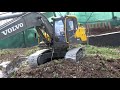 Ad-free! RC Excavator VOLVO EC 160 E - First review video ends in a hydraulic disaster!
