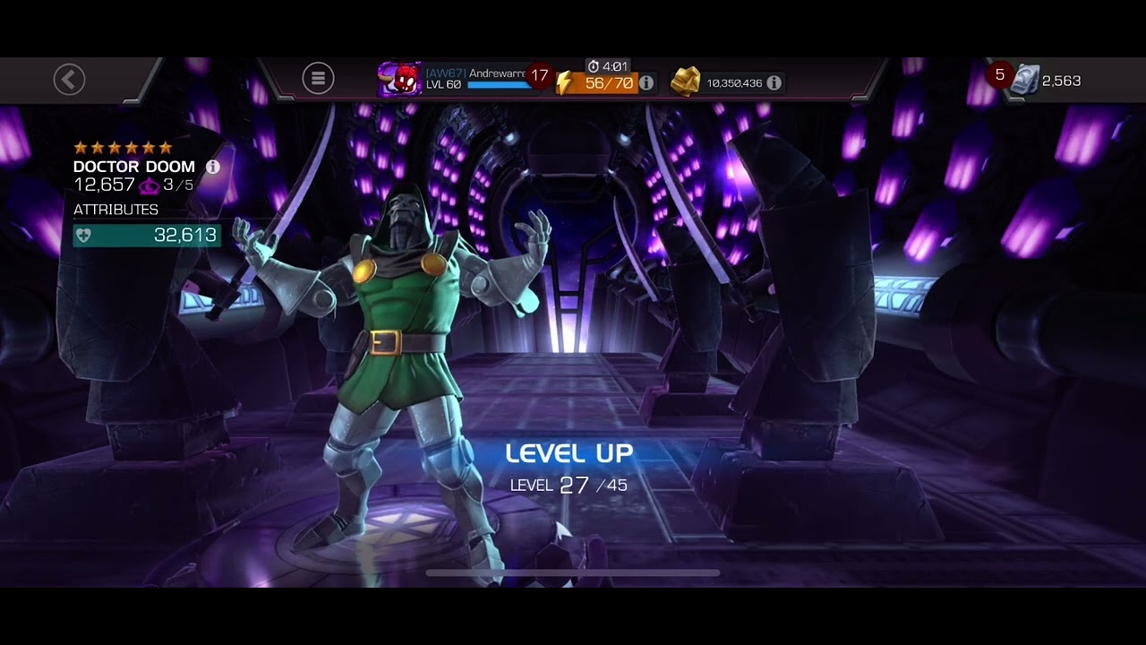 Ranking 6 Star Doctor Doom to Rank 3 and Getting Thronebreaker in MCOC