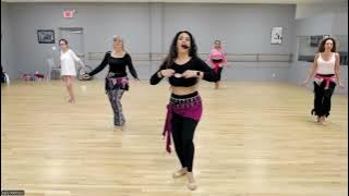 45 min Beginner Belly Dance - SAIDI Style & Combo! #bellydance #dance #dancing