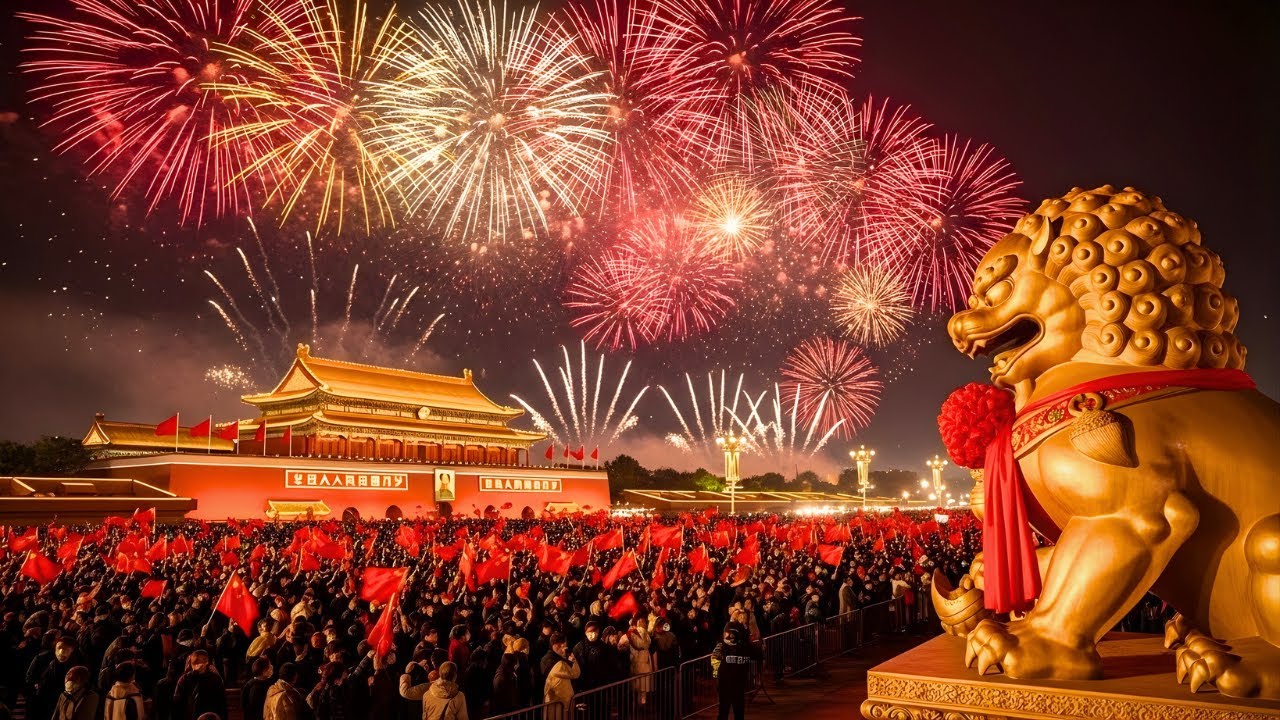 Chinese New Year 2026! INSANE $10B Future Parade In Shanghai [8k]