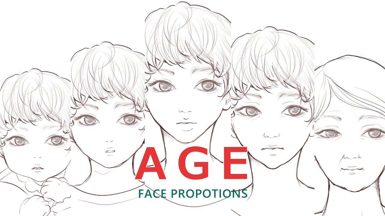 How to Draw Faces by Age Made Simple for Beginners : Master Face ...