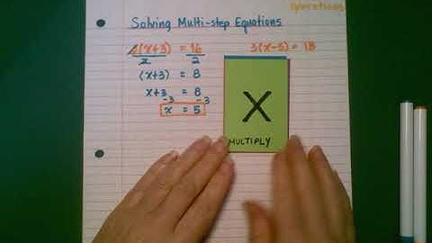 Solving Multi-Step Equations with Inverse Operations