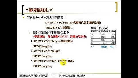DBCh.06-SQL：結構化查詢語言(10)