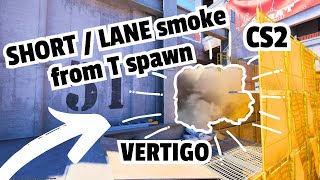 How to smoke Lane/A Short from T spawn (CS2 Vertigo)