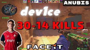 CSGO POV dev1ce (30-14) (Anubis) 𝙒𝙞𝙣 (16-9) / Faceit 20.11.2022