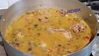 How to make seafood & turkey okro soup.