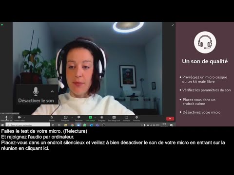 Mode d'emploi pour des réunions Zoom accessibles aux participants malentendants