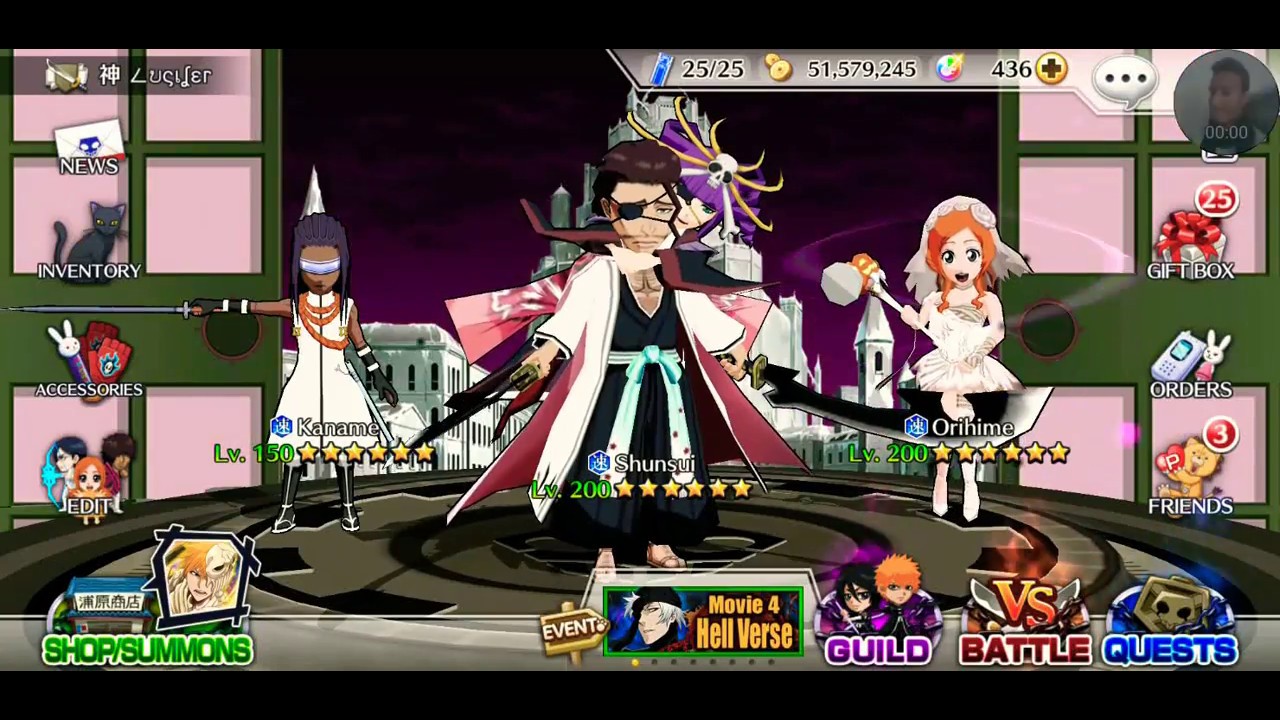 Bleach Brave Souls- Shunsui Solo Run (Guild Quest)