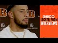 "This is a great team win" | Bengals After The Win Over The Titans | GEICO Locker Room