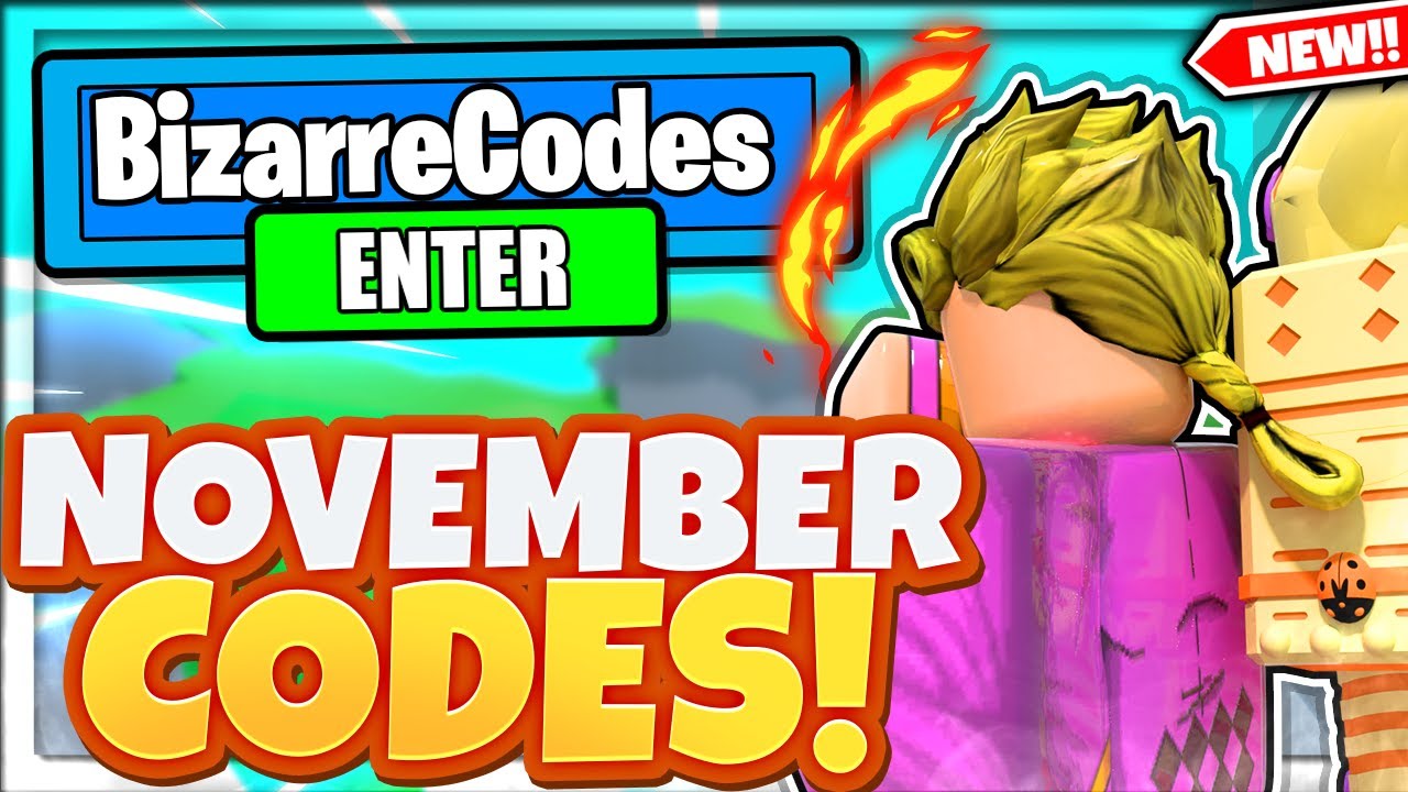 (NOVEMBER 2021) YOUR BIZARRE ADVENTURE CODES *FREE STAND* NEW ROBLOX YOUR BIZARRE ADVENTURE CODES!