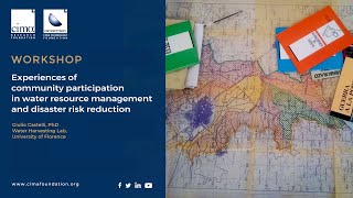 Experiences of community participation in water resource management and disaster risk reduction