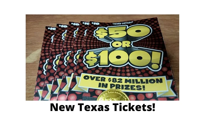 New $50 or $100 Texas Lottery Scratch-off Tickets