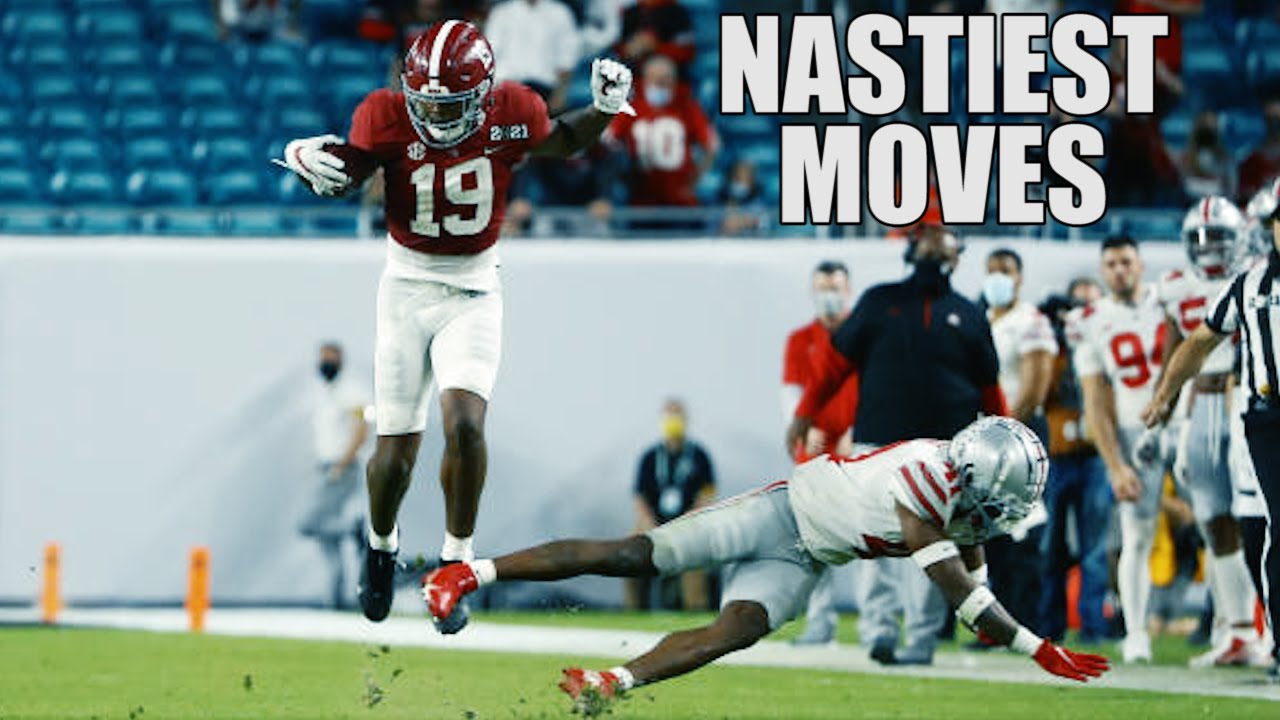 Nastiest Moves Hurdles Jukes Spin Moves  Stiff Arms Of The 2020 21 College Football Season 