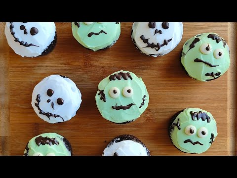 Video: Halloween-reseptit: Paholaisen Cupcakes