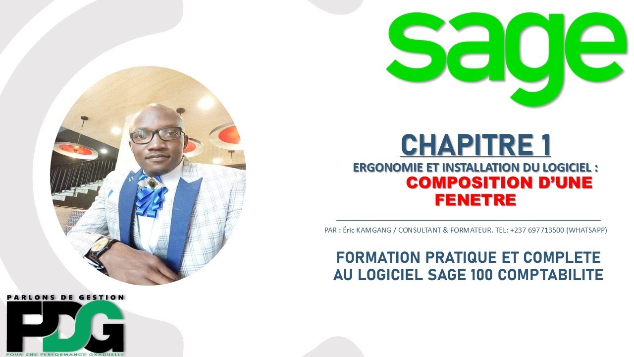 Sage 100 comptabilité i7: CHAP1-ERGONOMIE ET INSTALLATION:      COMPOSITION D’UNE FENETRE