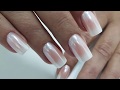 Как сделать ОМБРЕ + втирка Белый Хром | White Chrome Nails