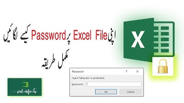 How to set Password on your Excel File | Urdu/Hindi | Real Info Tv
