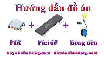Cảm biến PIR, Chuyển động thân nhiệt + LCD1602 + Pic16f877A - Review đồ án