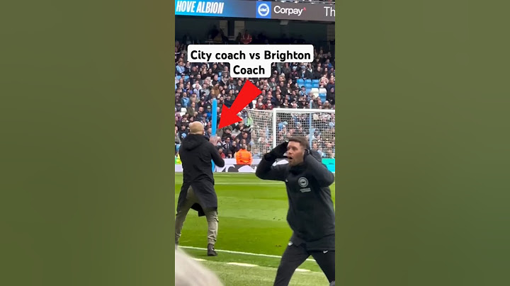 Pep Guardiola vs Fabian Hürzeler - Crazy reaction #football #mancity #epl #brighton