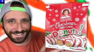 Little Debbie Mini Christmas Tree Cake Donuts Review