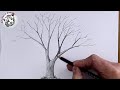 Como dibujar desde Cero #1 Como Dibujar un Arbol Realista