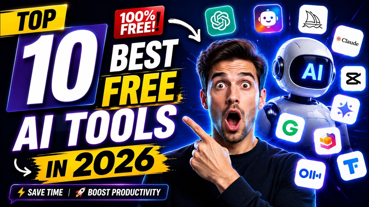 Top 10 Best FREE AI Tools in 2025 - #8 Will Shock You😱!!! - YouTube