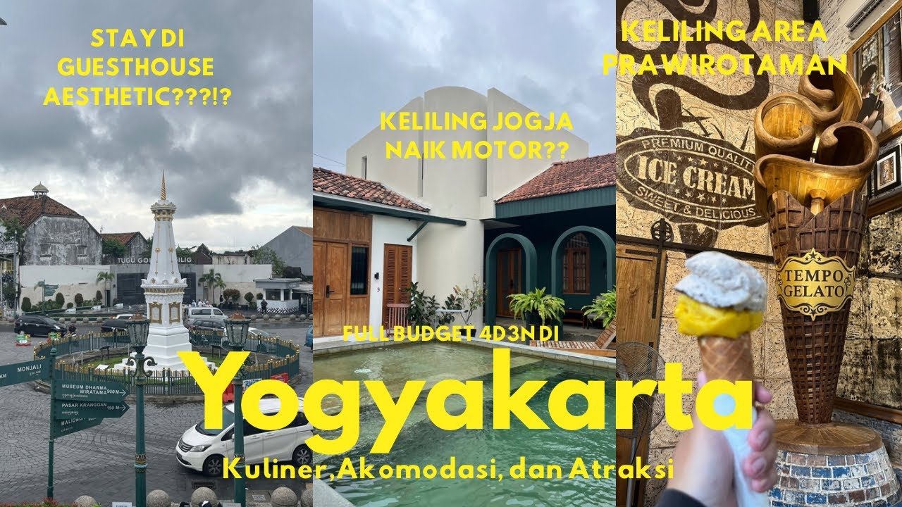 Полный бюджетный тур на 4 дня и 3 ночи в Джокьякарте.