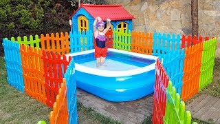 Öykü Yüzme Havuzunda - For Kid Swimming Pool Colored Fences