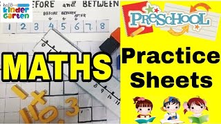 Number Recognition Preschool Sheets |  #educationalvideo #mathbasics #autism #teachkidsathome