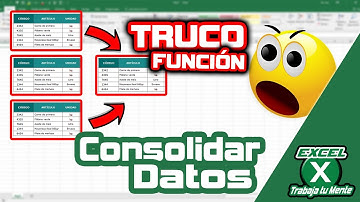 ¡La Mejor Forma de Consolidar Datos de Varias Hojas!