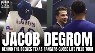 Behind the Scenes of Jacob DeGrom Tour of Texas Rangers Facility \& Meets With Marcus Semien