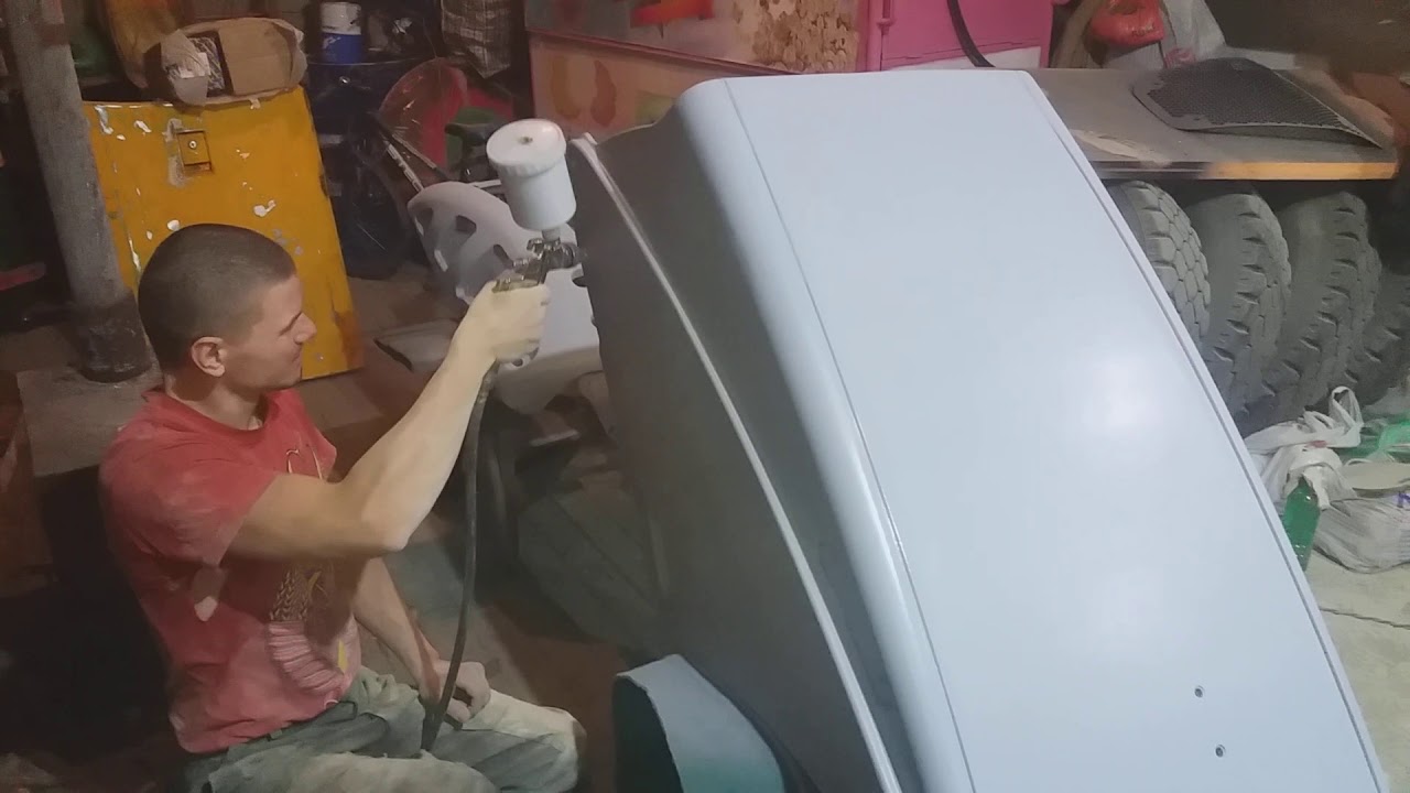 Ремонт капота с покраской