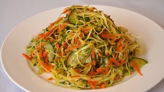 The secret is in the dressing! Eat this cabbage salad every day and lose weight without dieting!