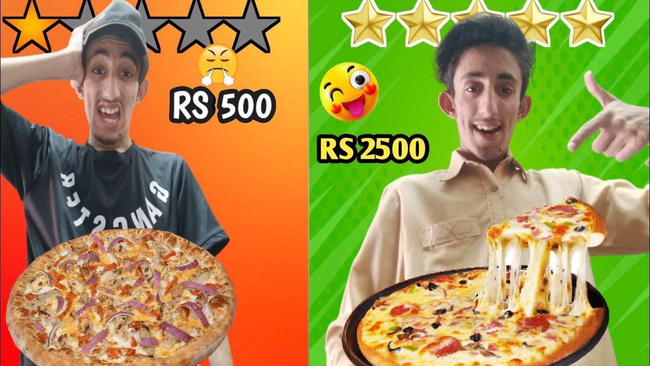 Cheap Vs expensive PIZZA 🍕 Taste Test ? RS 500 vs 2500 YouTube