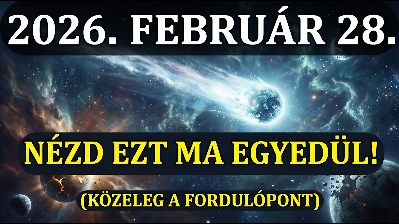 EZ TÖRTÉNT: Az Univerzum FONTOS döntést hozott önről (nézze meg egyedül).