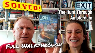 Solved! Exit the Game: The Hunt Through Amsterdam: full walkthrough & solution - Dr Gareth and Laura