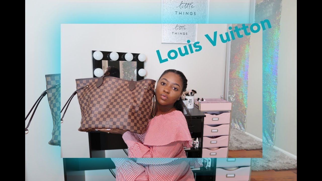 WHAT&#39;S IN MY BAG? *Louis Vuitton Neverfull MM Review* - YouTube