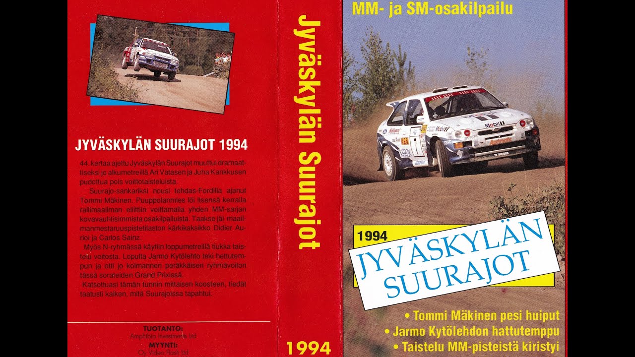 Neste 1000 Lakes Rally 1994 / Jyväskylän suurajot 1994 - a PROPER 50p VHS transfer (Finnish racing)