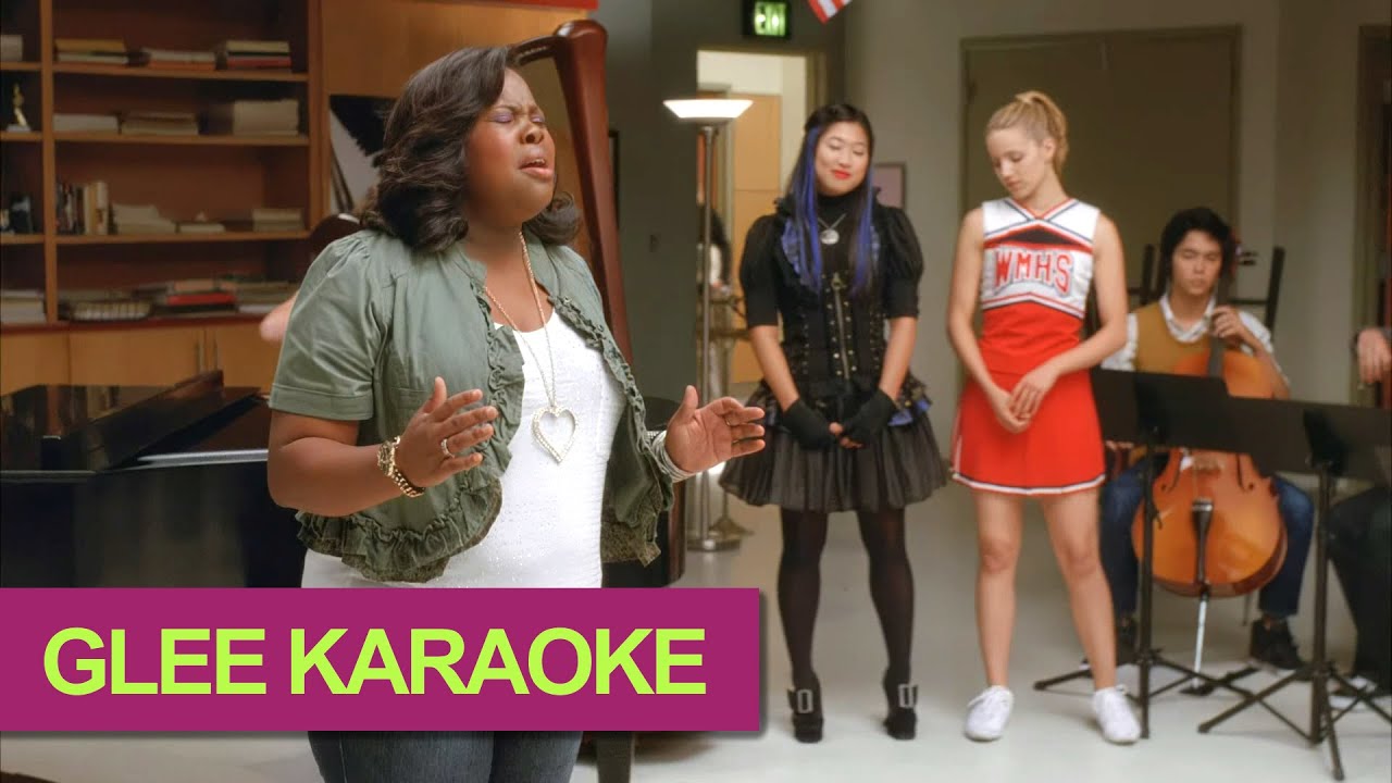 I Look To You Glee Karaoke Version YouTube