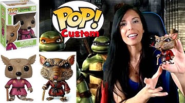 Custom Funko Pop Master Splinter ( Diy -ed Sculpted and Painted vinyl figure )