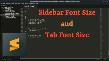 Increase sidebar and tab font size in Sublime Text (Linux Version)