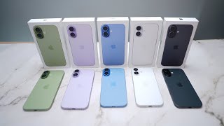 картинка: iPhone 17 в цветах: шалфей, лаванда, дымчато-голубой, черный и белый!