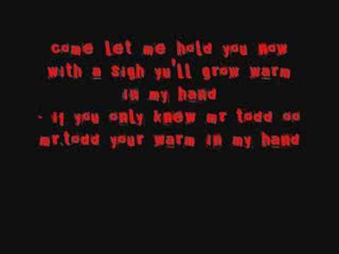 sweeney todd - my friends with lyrics