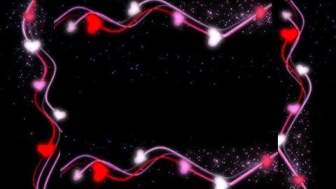 NEON RED & PINK & WHITE Hearts | Glowing Hearts Border | Loop Video | Animated Abstract Video